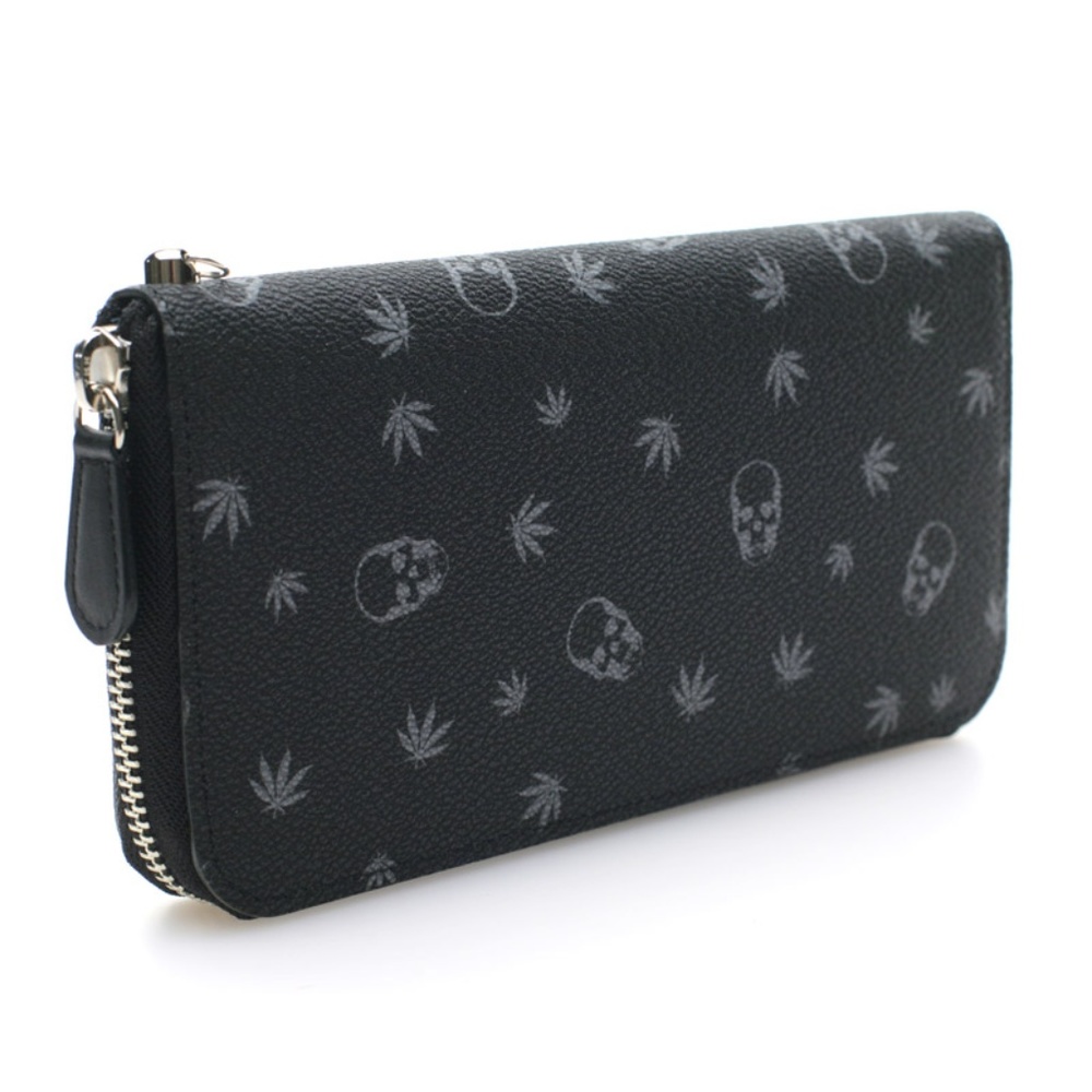 Lucien Pellat-Finet Cannabis Skull Zip Clutch- NWT